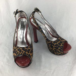 Vittorio D Firenze 5" Heels Leopard Print (0090)